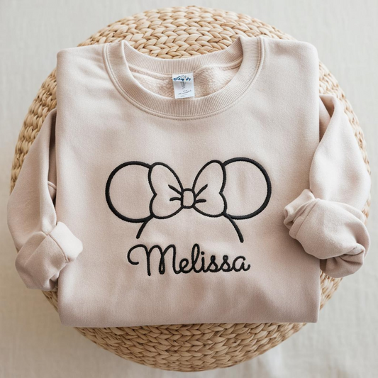 Kid Sweatshirt, Custom Kids Sweatshirt, Mouse Head Sweatshirt, Baby Shower Gifts, Toddle Kid shirt, Gift for Baby